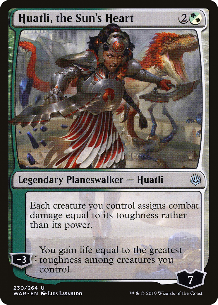 Huatli, the Sun's Heart (WAR-230) -  Foil