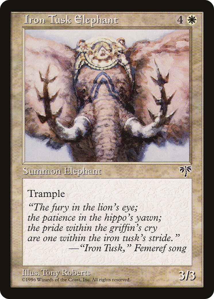 Iron Tusk Elephant (MIR-022) -