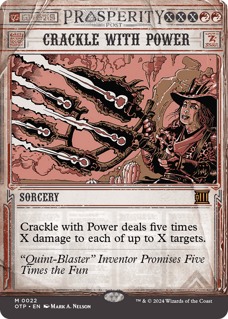 Crackle with Power (OTP-022) - : (Showcase) (Borderless) Foil