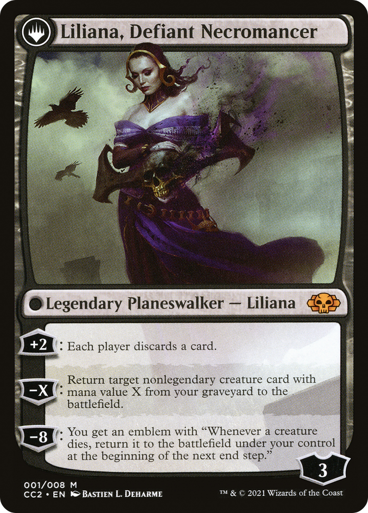 Liliana, Heretical Healer // Liliana, Defiant Necromancer (CC2-001) - : (originpwdfc)