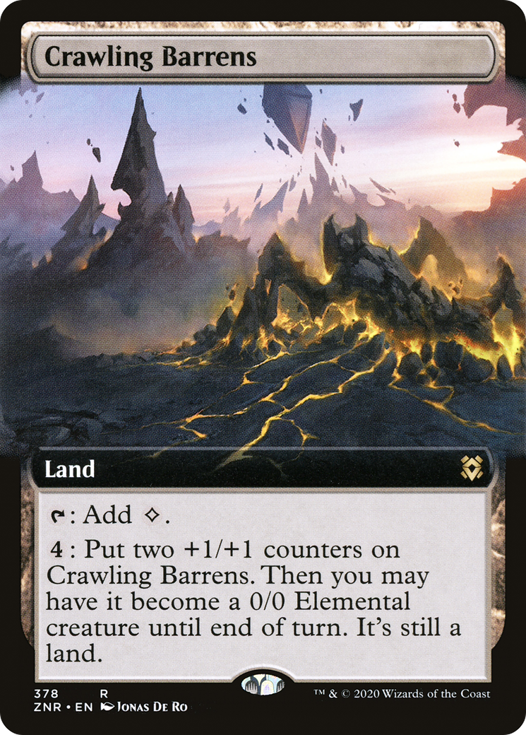 Crawling Barrens (ZNR-378) - : (Extended Art) Foil