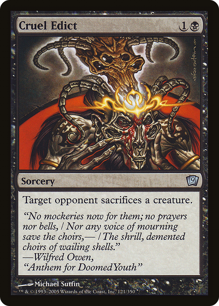 Cruel Edict (9ED-121★) -  Foil