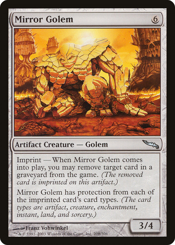 Mirror Golem (MRD-208) -  Foil