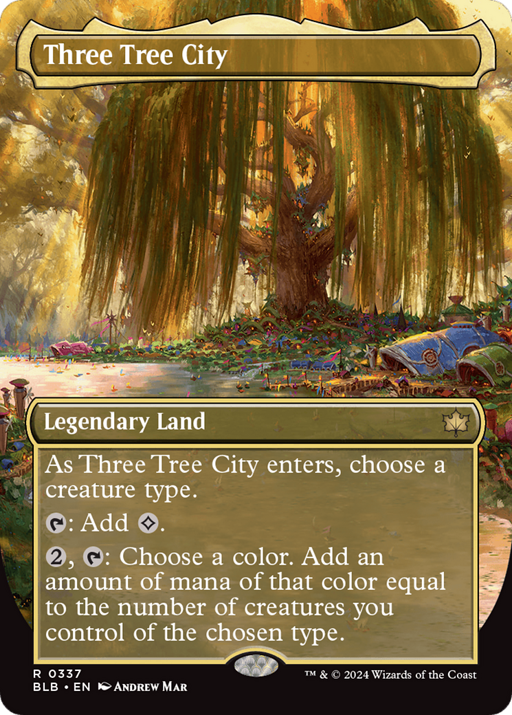 Three Tree City (BLB-337) -  (Borderless) Foil