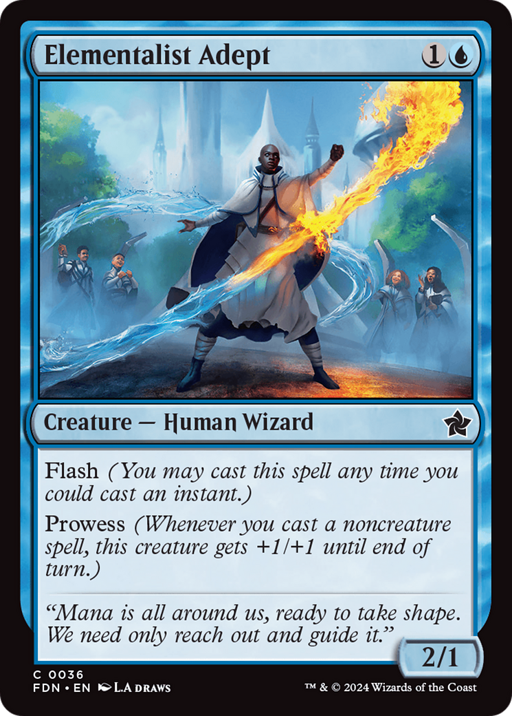 Elementalist Adept (FDN-036) -  Foil