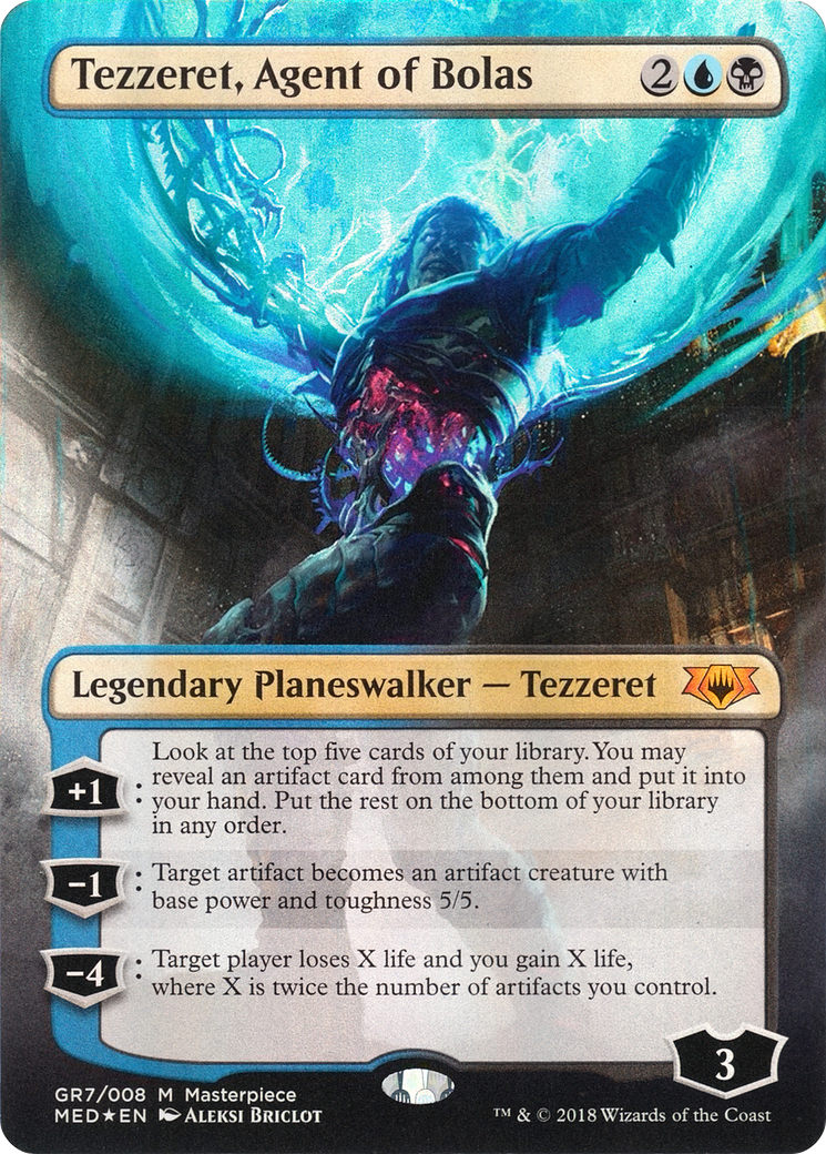 Tezzeret, Agent of Bolas (MED-GR7) -  (Borderless) Foil