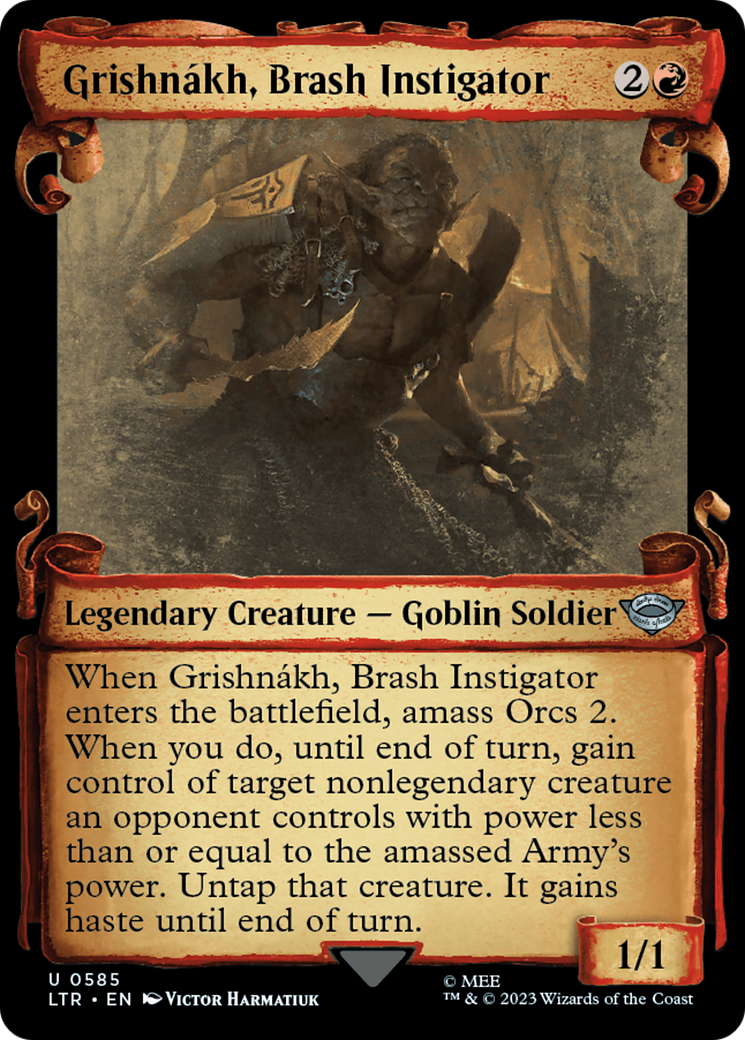 Grishnákh, Brash Instigator (LTR-585) - : (Showcase) Foil