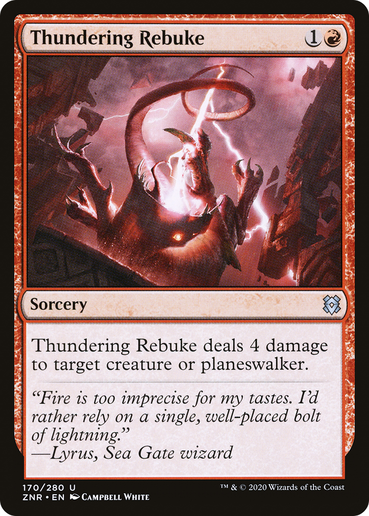 Thundering Rebuke (ZNR-170) -  Foil