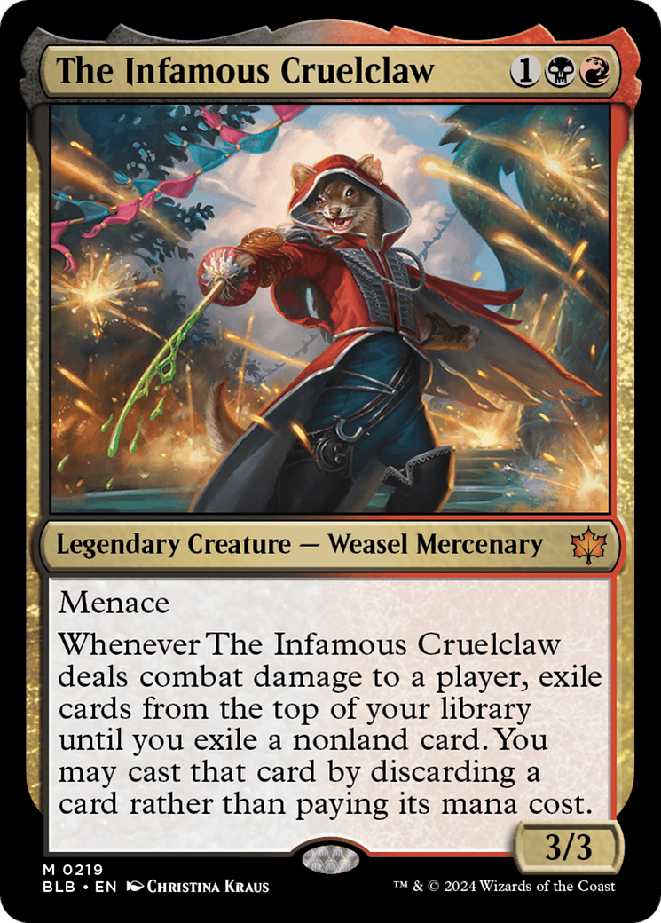 The Infamous Cruelclaw (BLB-219) -  Foil