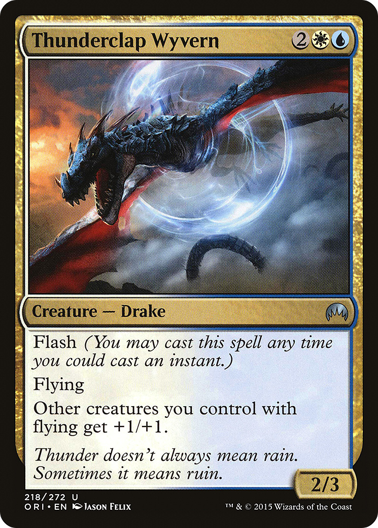 Thunderclap Wyvern (ORI-218) -  Foil