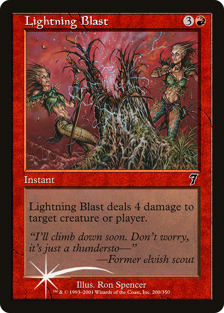 Lightning Blast (7ED-200★) -  Foil