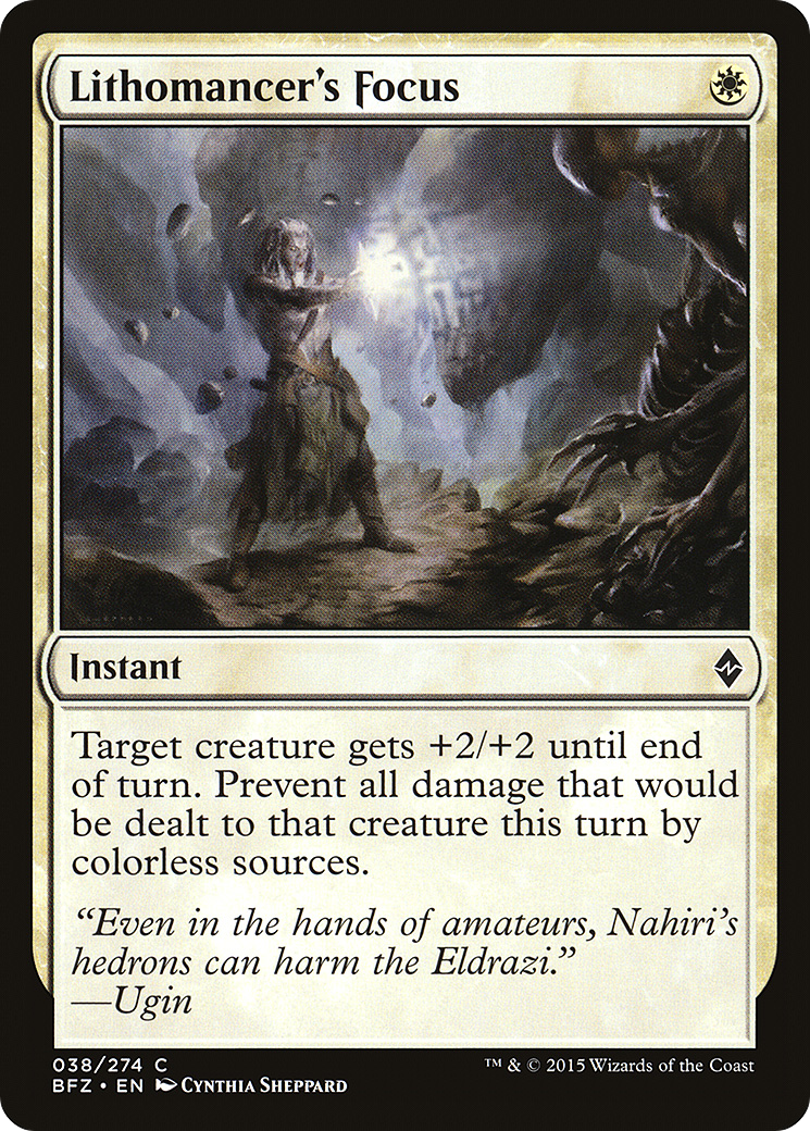 Lithomancer's Focus (BFZ-038) -  Foil