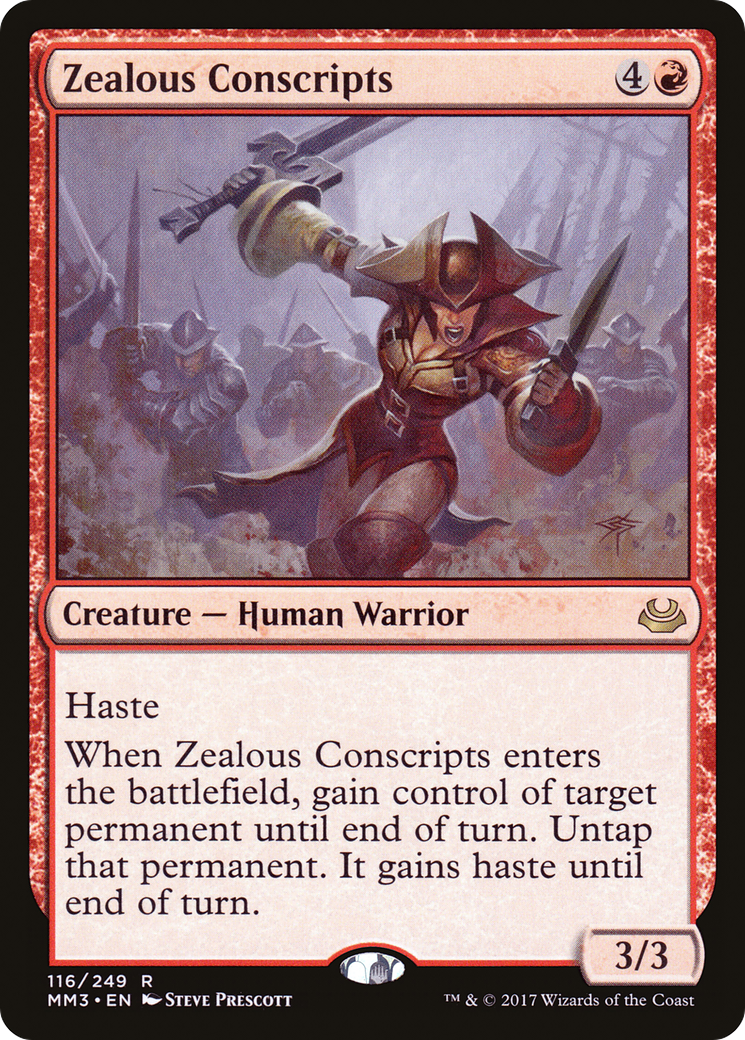 Zealous Conscripts (MM3-116) -  Foil