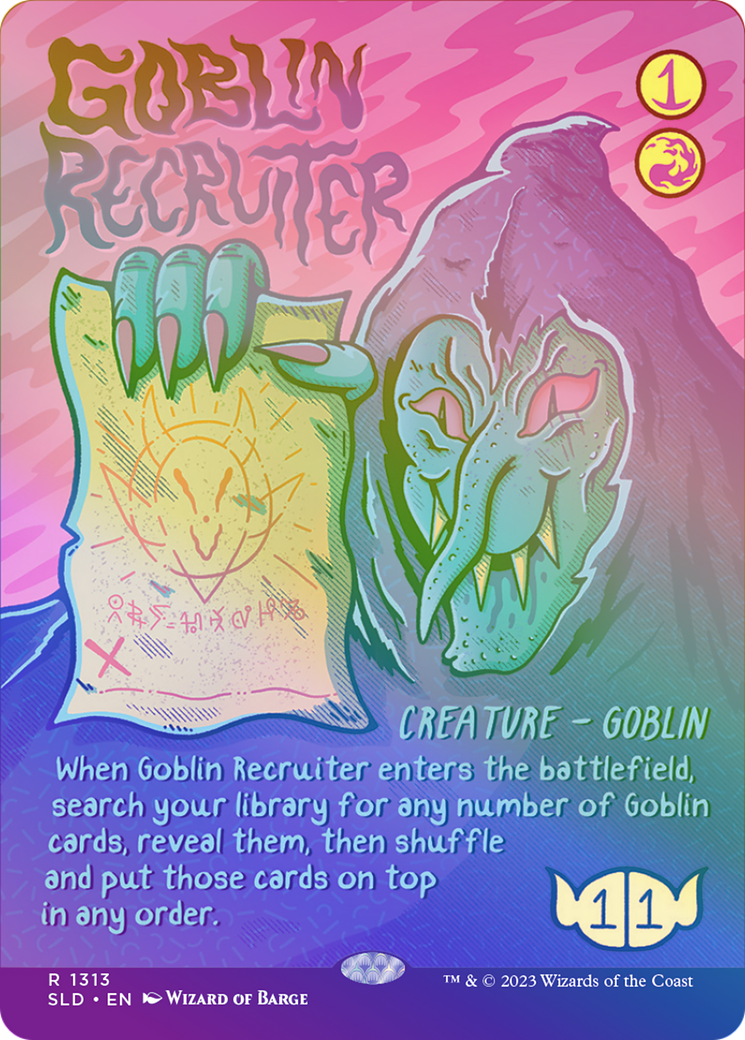 Goblin Recruiter (SLD-1313★) -  (Borderless) Foil