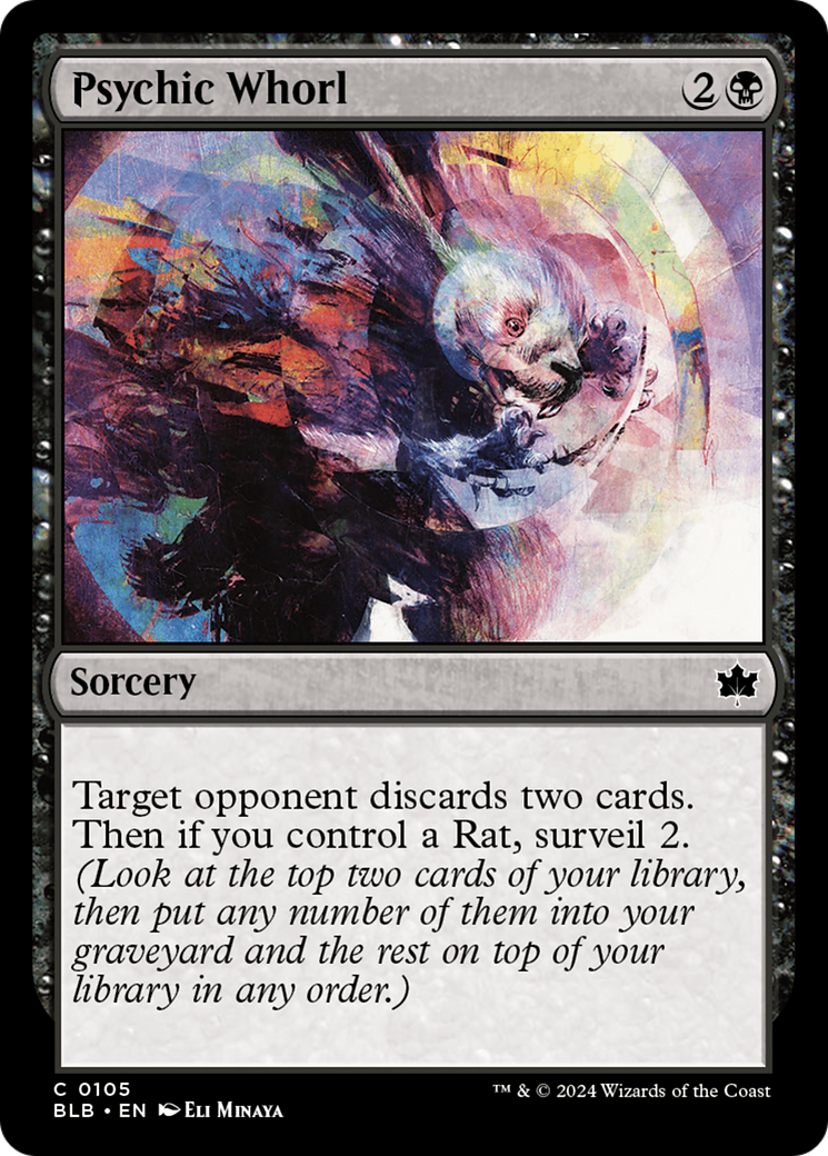 Psychic Whorl (BLB-105) -  Foil