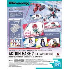 ACTION BASE 7 [CLEAR COLOR] Mobile Suit Gundam GQuuuuuuX STICKERS SET