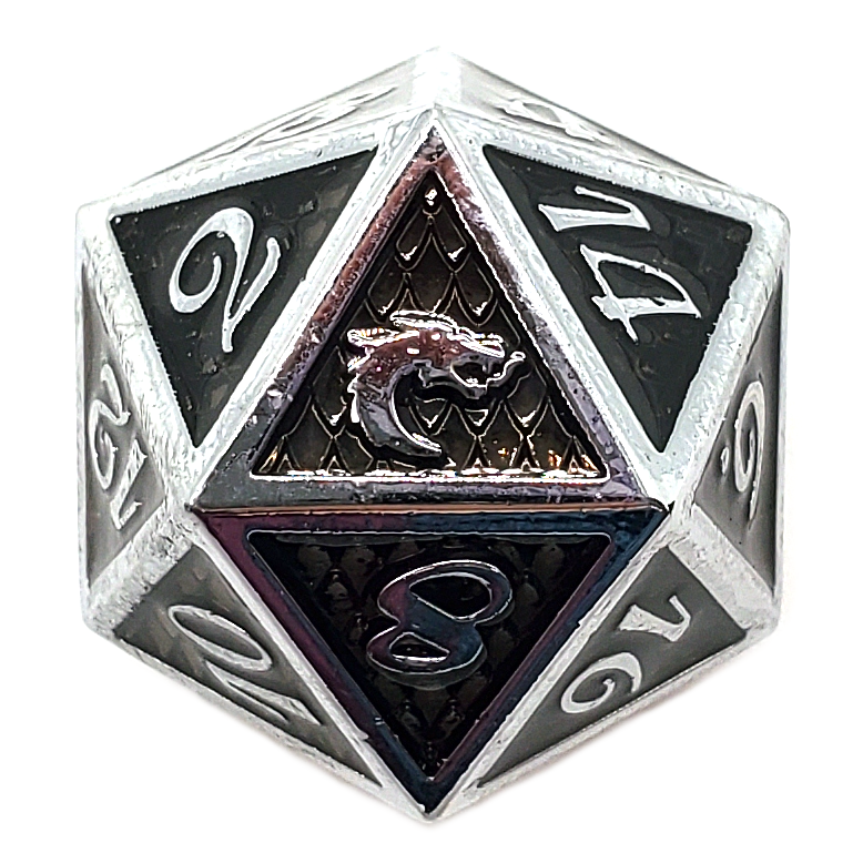 Dragon Scale - Black D20