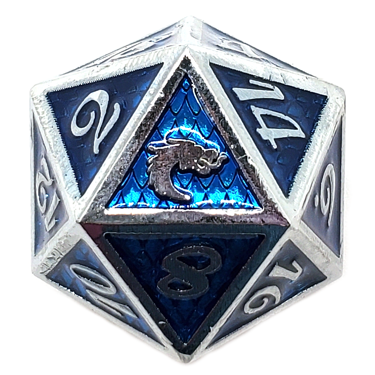 Dragon Scale - Blue D20
