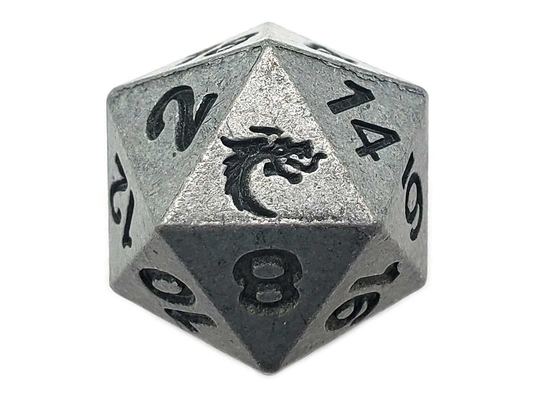 Dwarven Forged - Archaic Silver D20