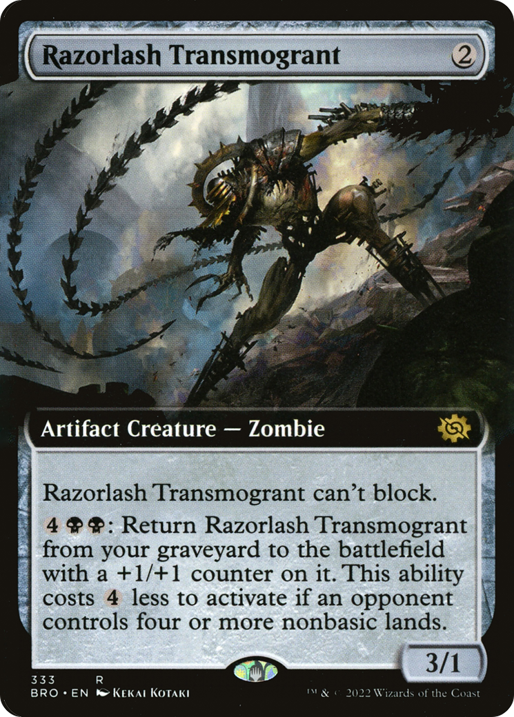 Razorlash Transmogrant (BRO-333) - : (Extended Art) Foil