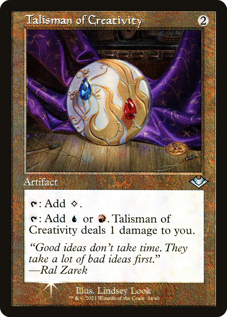 Talisman of Creativity (MH1-034) -  Etched Foil