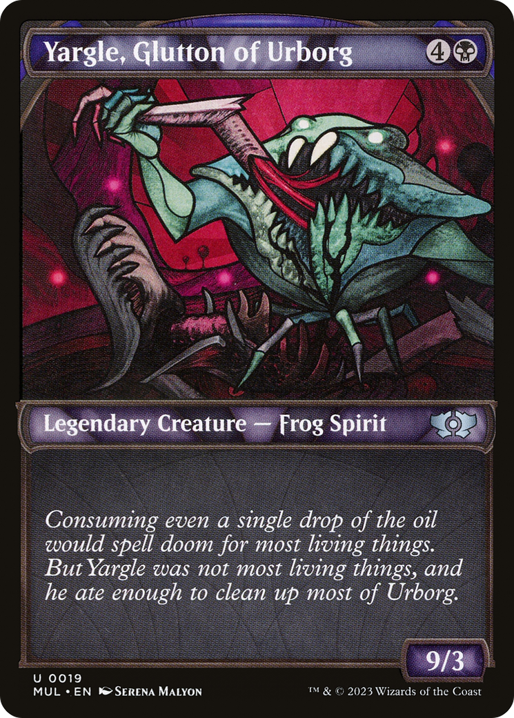 Yargle, Glutton of Urborg (MUL-019) - : (Showcase) Foil