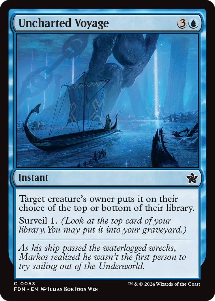 Uncharted Voyage (FDN-053) -  Foil