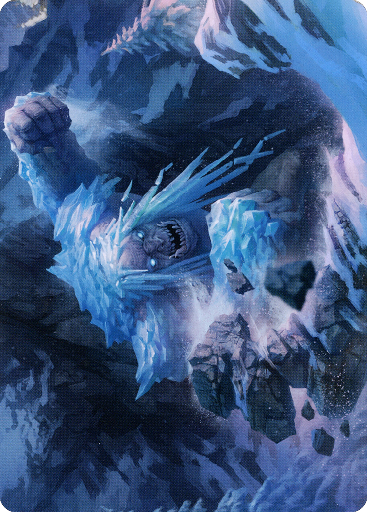 Icehide Troll // Icehide Troll (AKHM-046) -  (Borderless) Foil