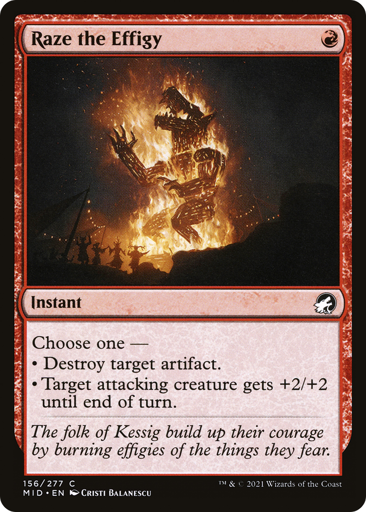 Raze the Effigy (MID-156) -  Foil