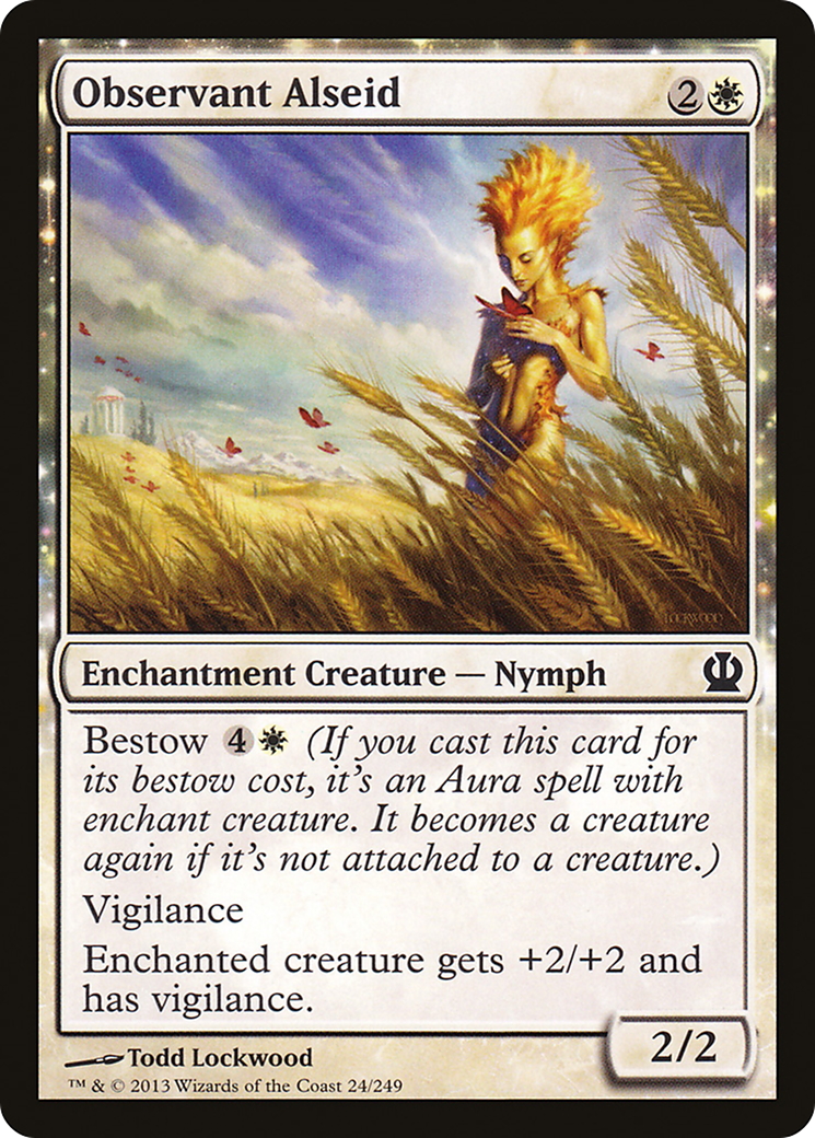 Observant Alseid (THS-024) - : (enchantment) Foil