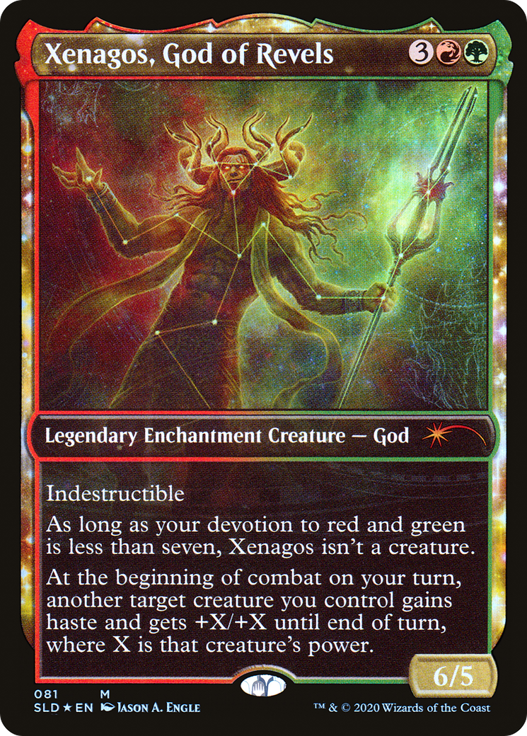 Xenagos, God of Revels (SLD-081) - : (enchantment, Showcase) Foil