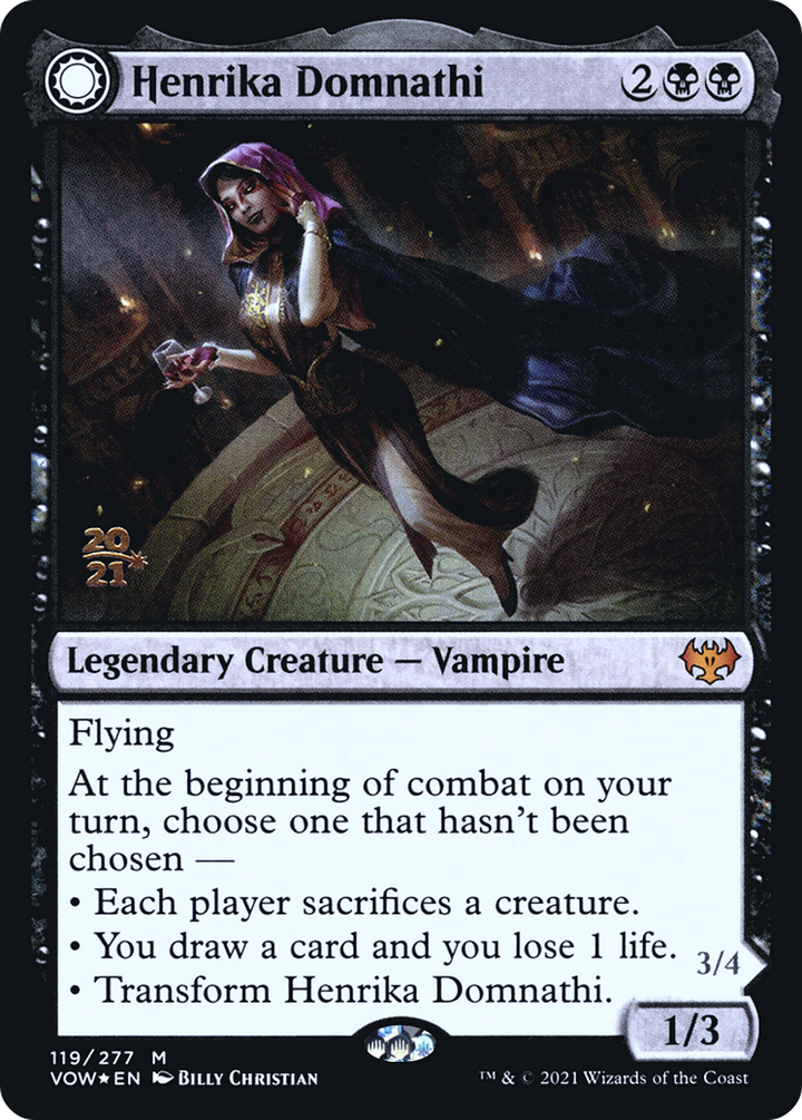 Henrika Domnathi // Henrika, Infernal Seer (PRE-119S) - : (Double Faced Transform) Foil