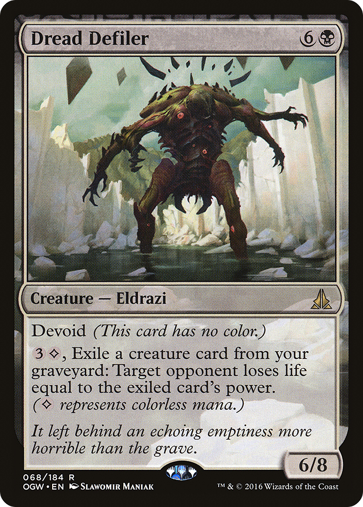 Dread Defiler (OGW-068) - : (devoid) Foil