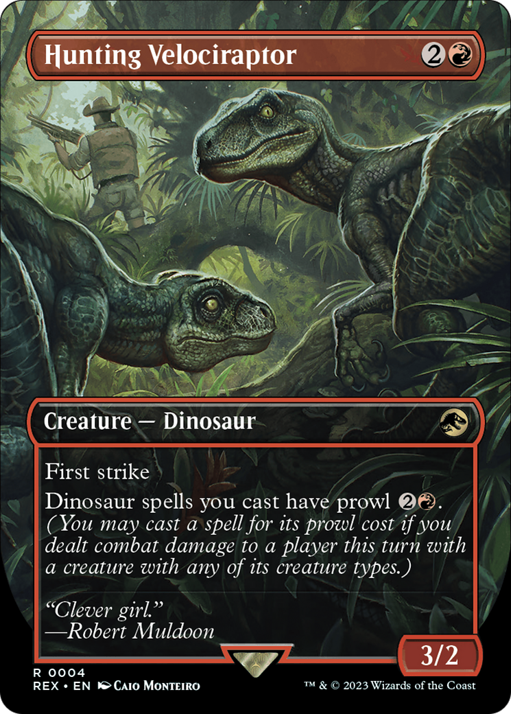 Hunting Velociraptor (REX-004) -  (Borderless) Foil