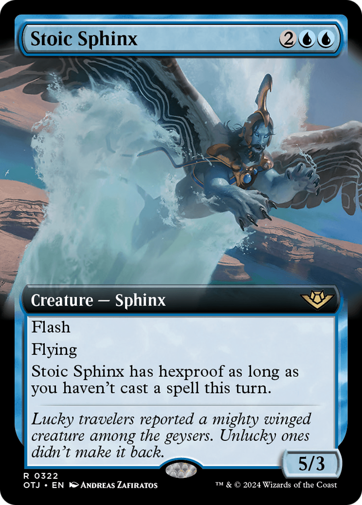 Stoic Sphinx (OTJ-322) - : (Extended Art) Foil