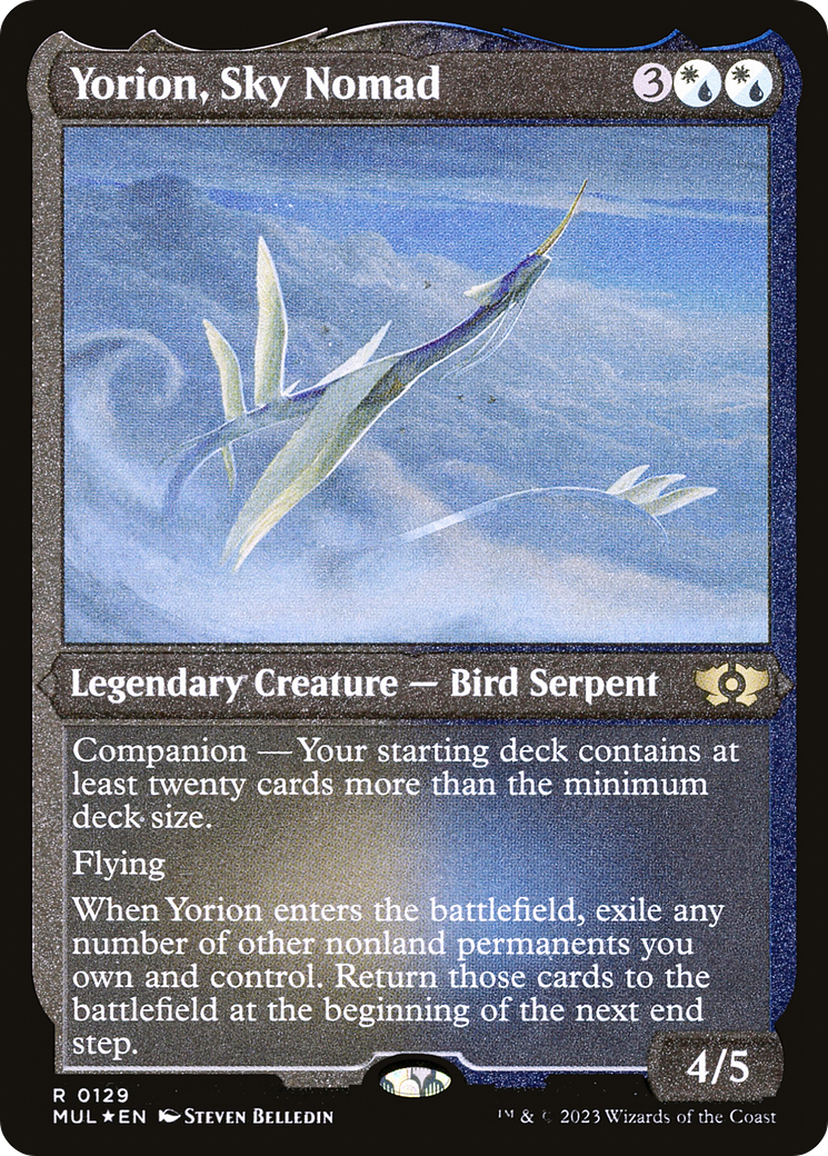 Yorion, Sky Nomad (MUL-129) - : (companion) Etched Foil