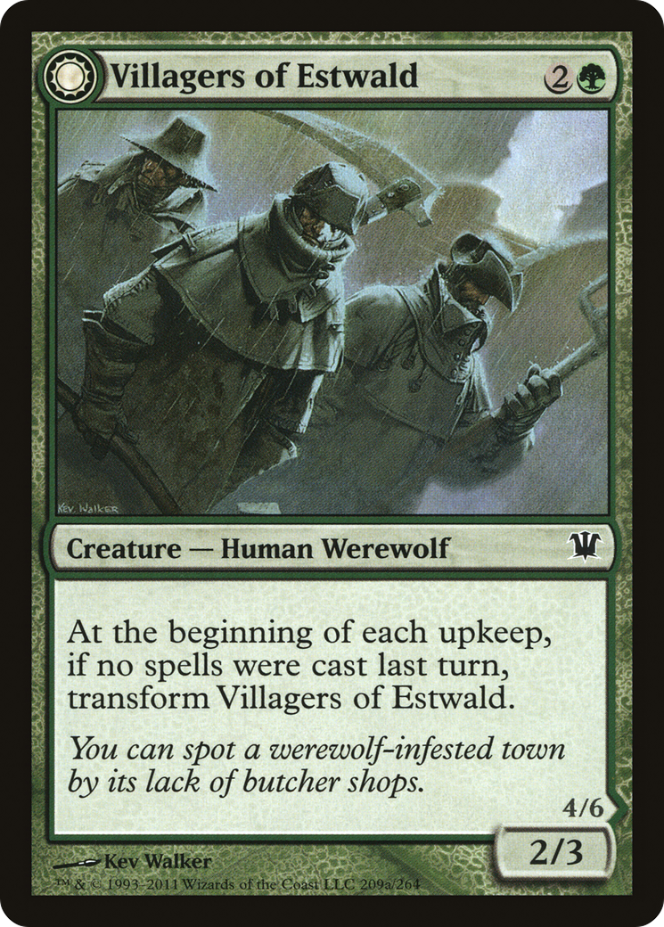 Villagers of Estwald // Howlpack of Estwald (ISD-209) - : (Double Faced Transform)