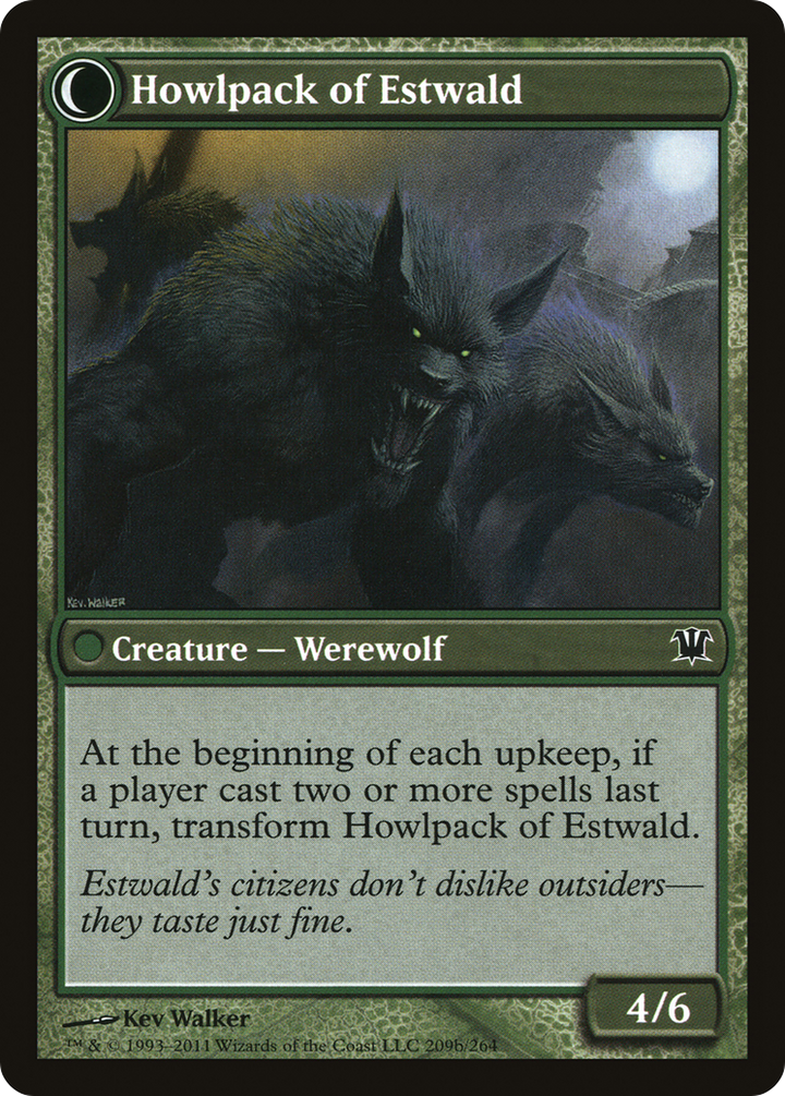 Villagers of Estwald // Howlpack of Estwald (ISD-209) - : (Double Faced Transform) Foil