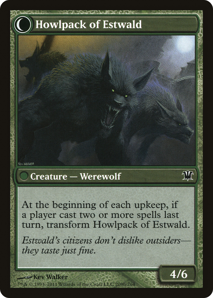 Villagers of Estwald // Howlpack of Estwald (ISD-209) - : (Double Faced Transform)