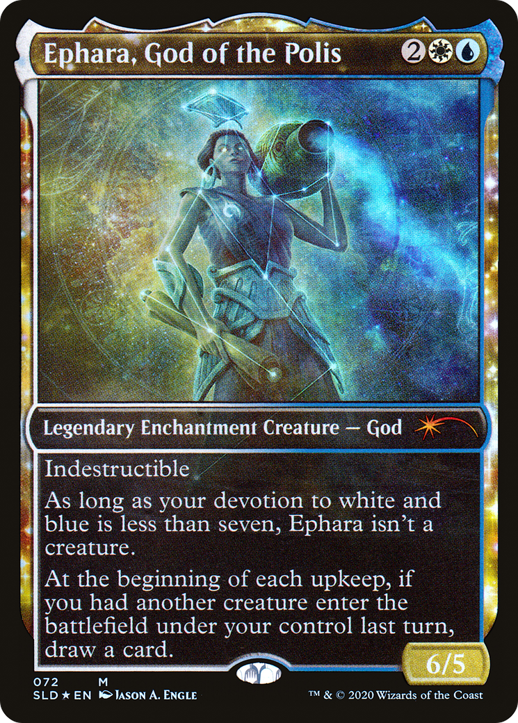 Ephara, God of the Polis (SLD-072) - : (enchantment, Showcase) Foil