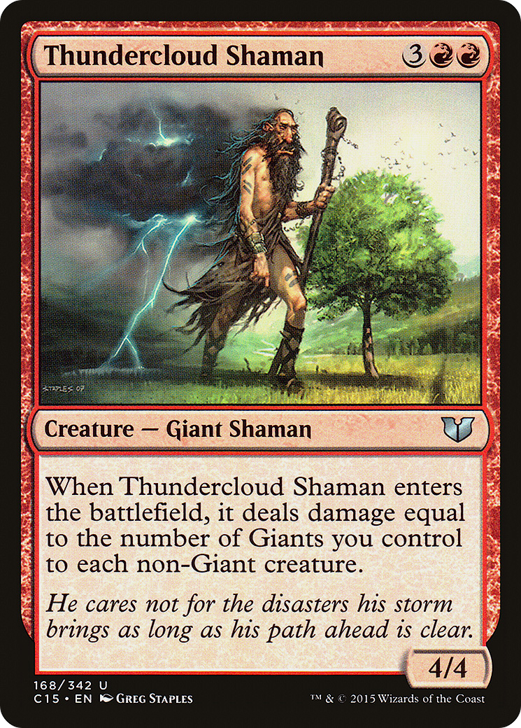 Thundercloud Shaman (C15-168) -