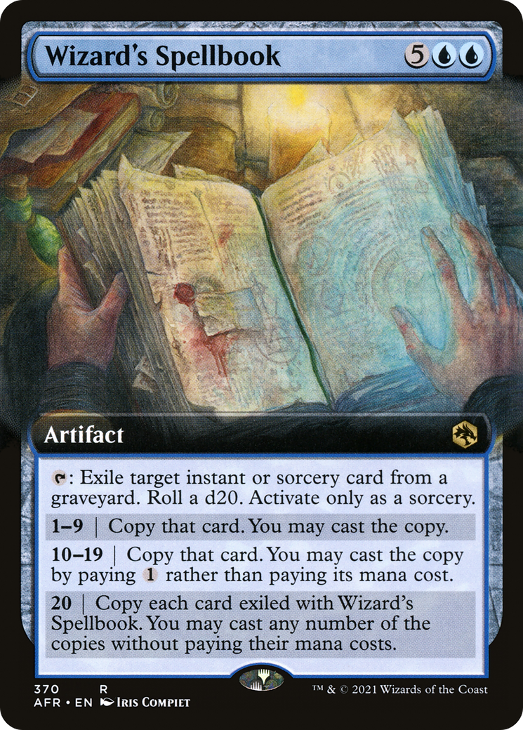 Wizard's Spellbook (AFR-370) - : (Extended Art) Foil