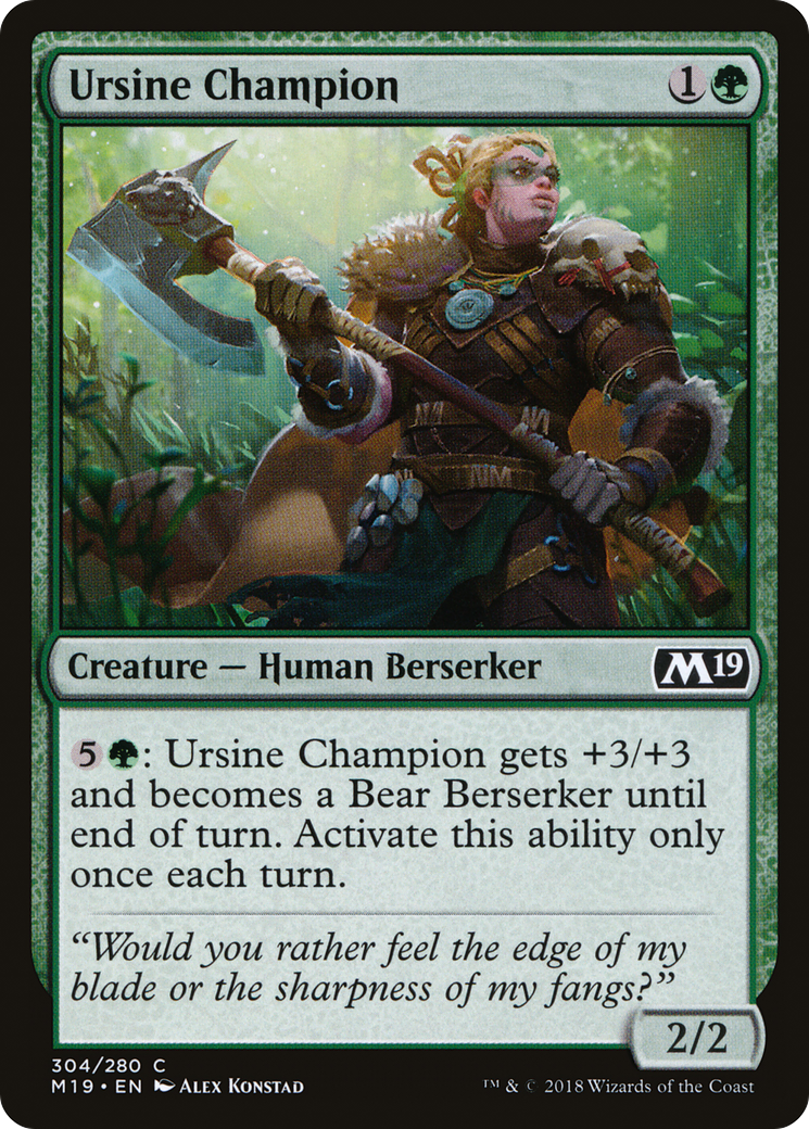 Ursine Champion (M19-304) -