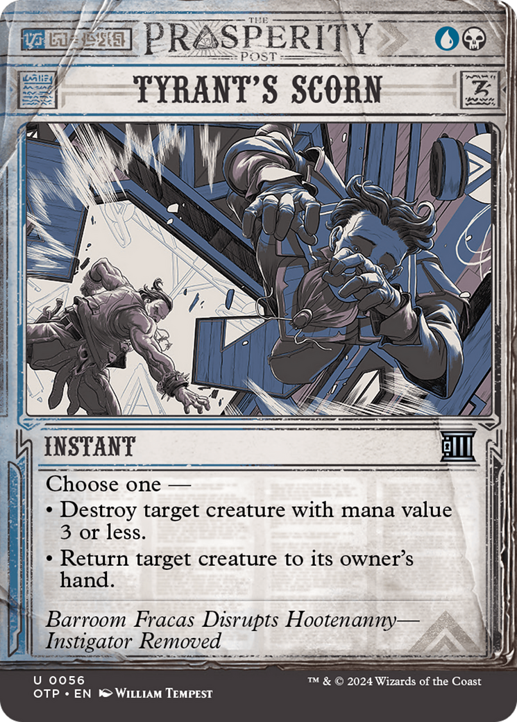 Tyrant's Scorn (OTP-056) - : (Showcase) (Borderless) Foil