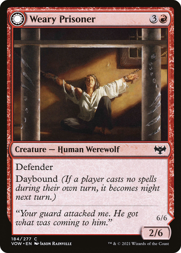 Weary Prisoner // Wrathful Jailbreaker (VOW-184) - : (Double Faced Transform)