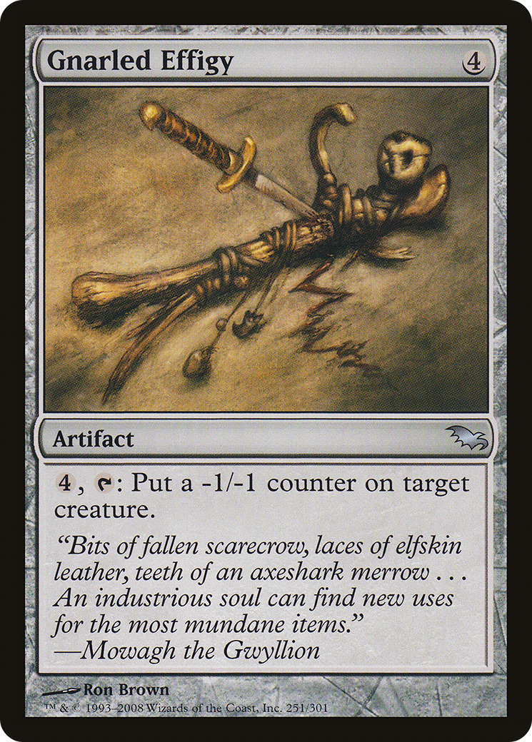 Gnarled Effigy (SHM-251) -  Foil