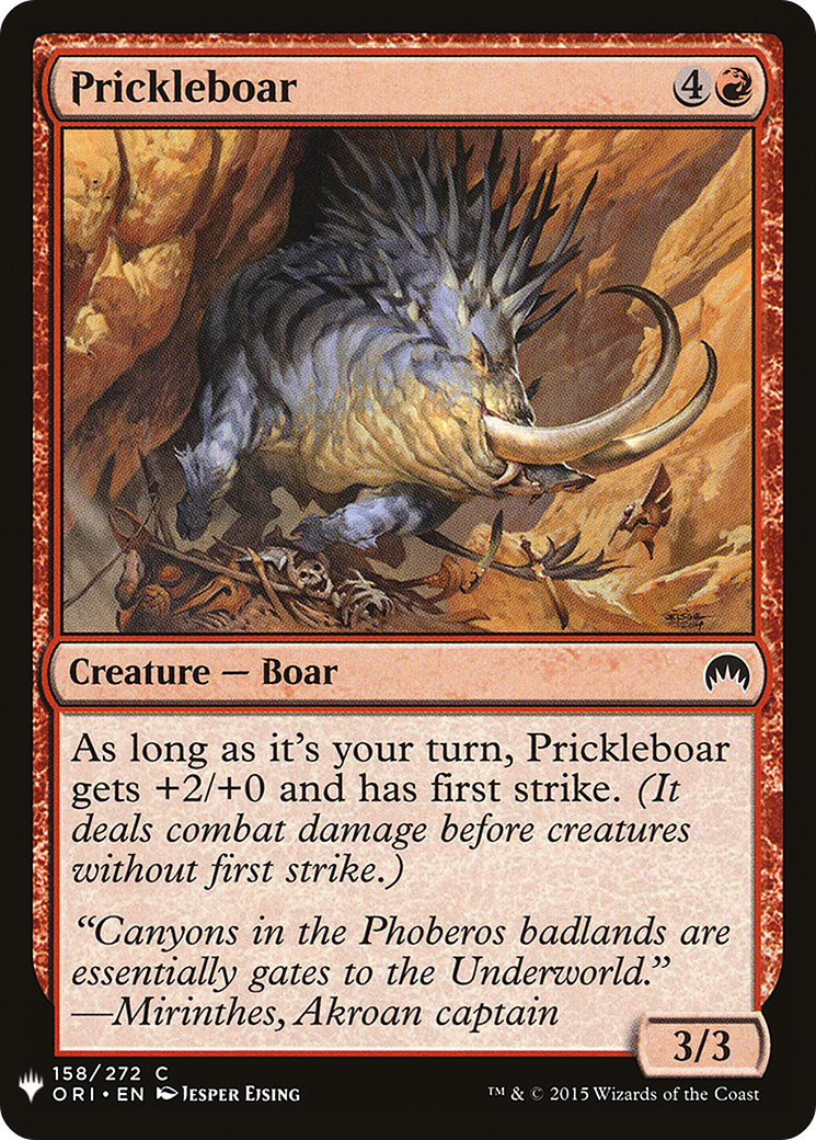 Prickleboar (LIST-ORI-158) -