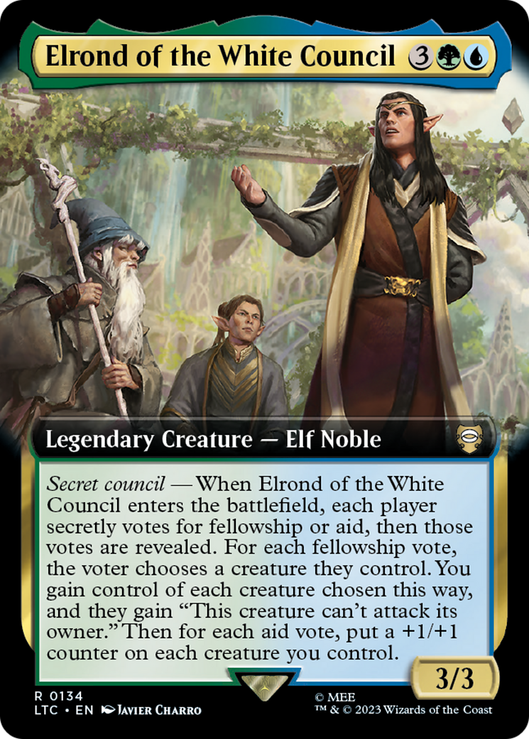 Elrond of the White Council (LTC-134) - : (Extended Art)