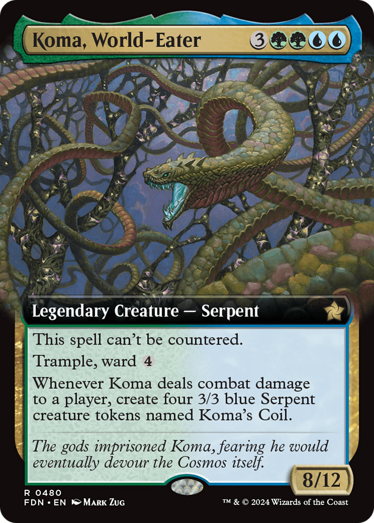 Koma, World-Eater (FDN-480) - : (Extended Art) Foil