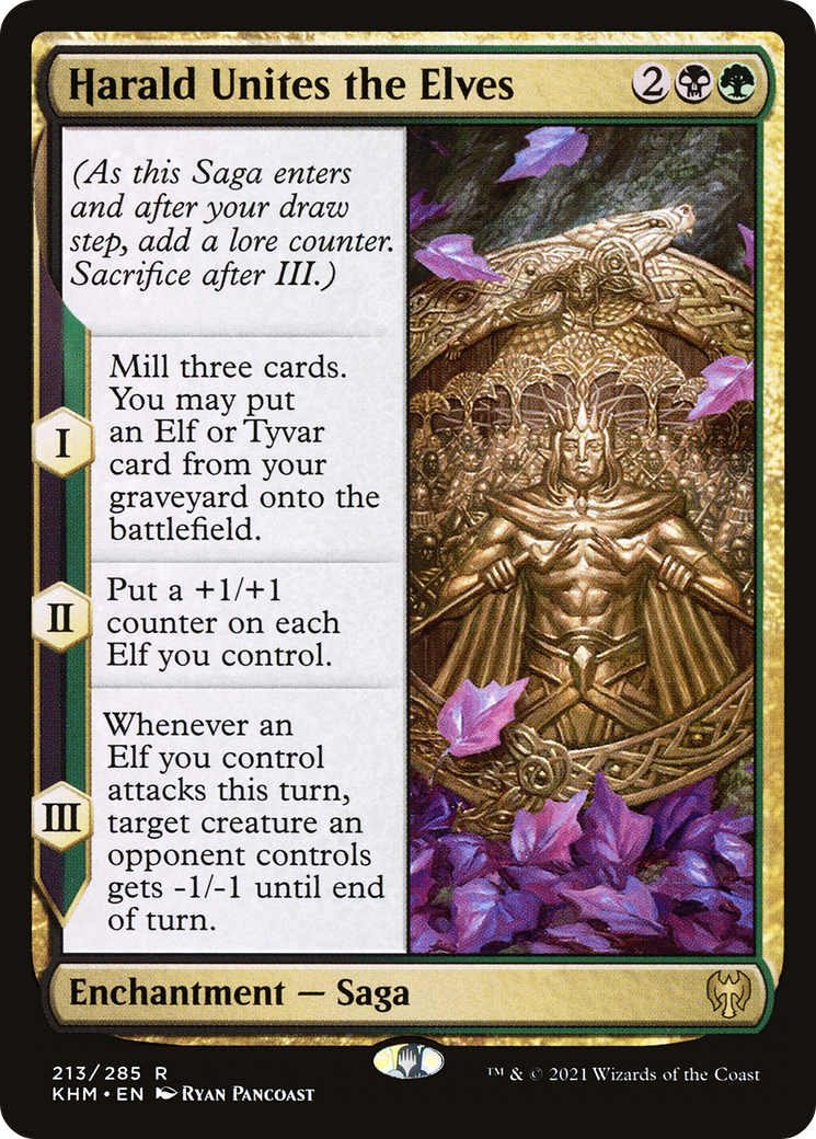 Harald Unites the Elves (KHM-213) -  Foil